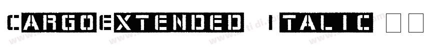 CargoExtended Italic字体转换